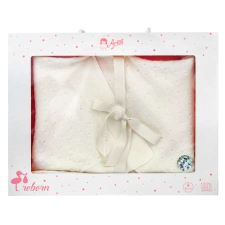 одеяло-конверт Arias для куклы белый54х68 см. кор.