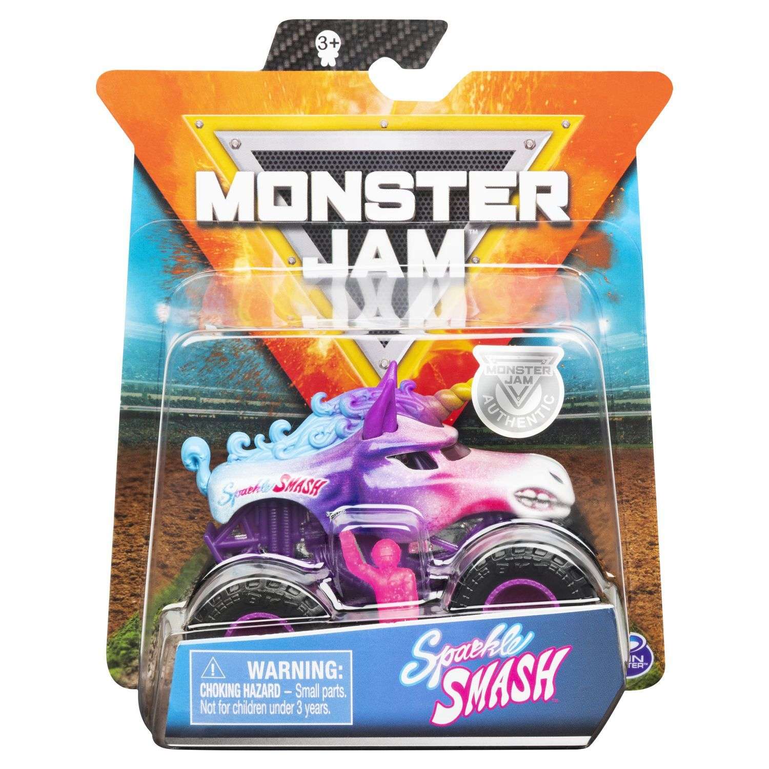 Машинка Monster Jam 1:64 Sparkle Smash 6044941/20117081 6044941 - фото 2