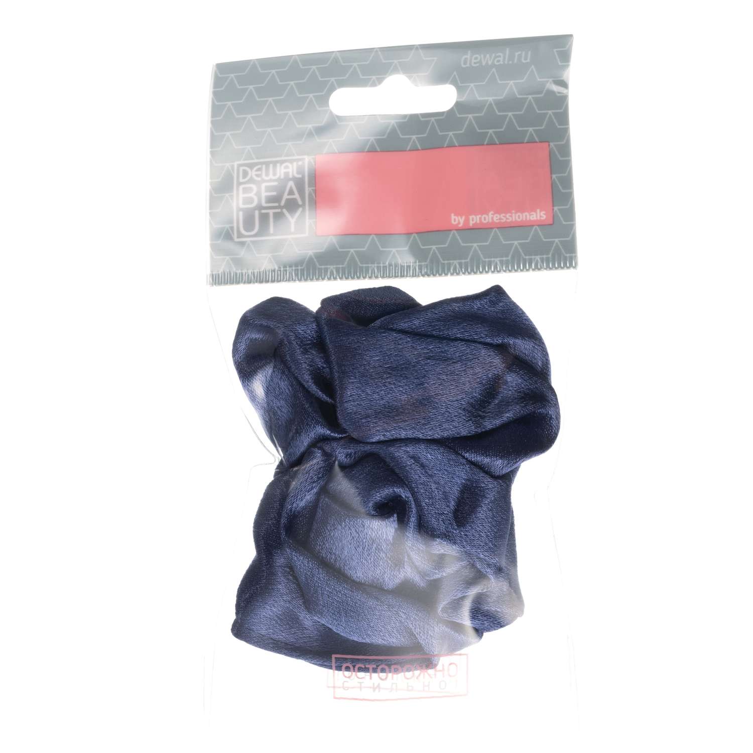 Резинка для волос Dewal Beauty из ткани синяя - фото 2