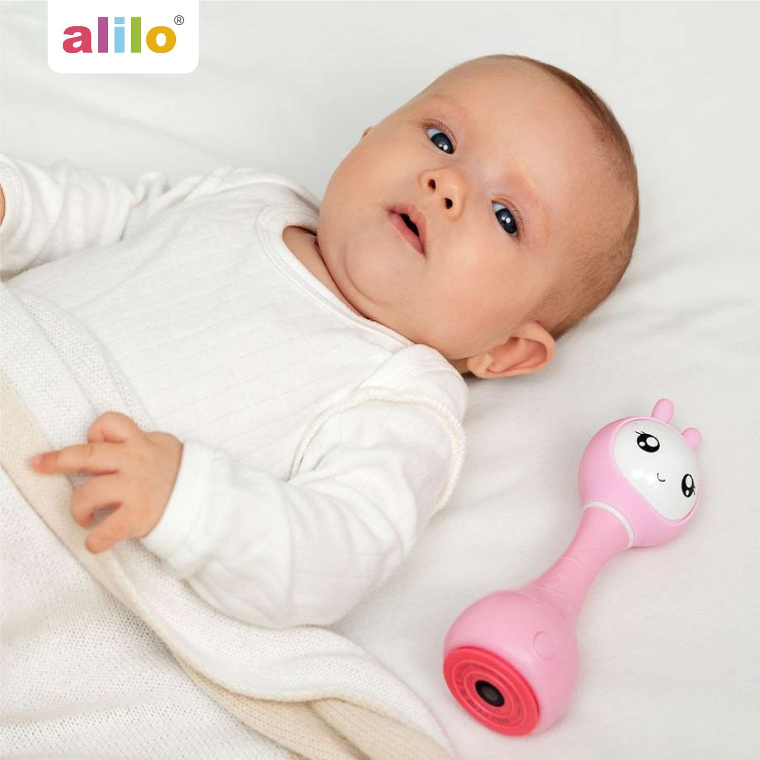 Игрушка развивающая alilo Умный зайка R1 музыкальная Розовый 60908 - фото 7