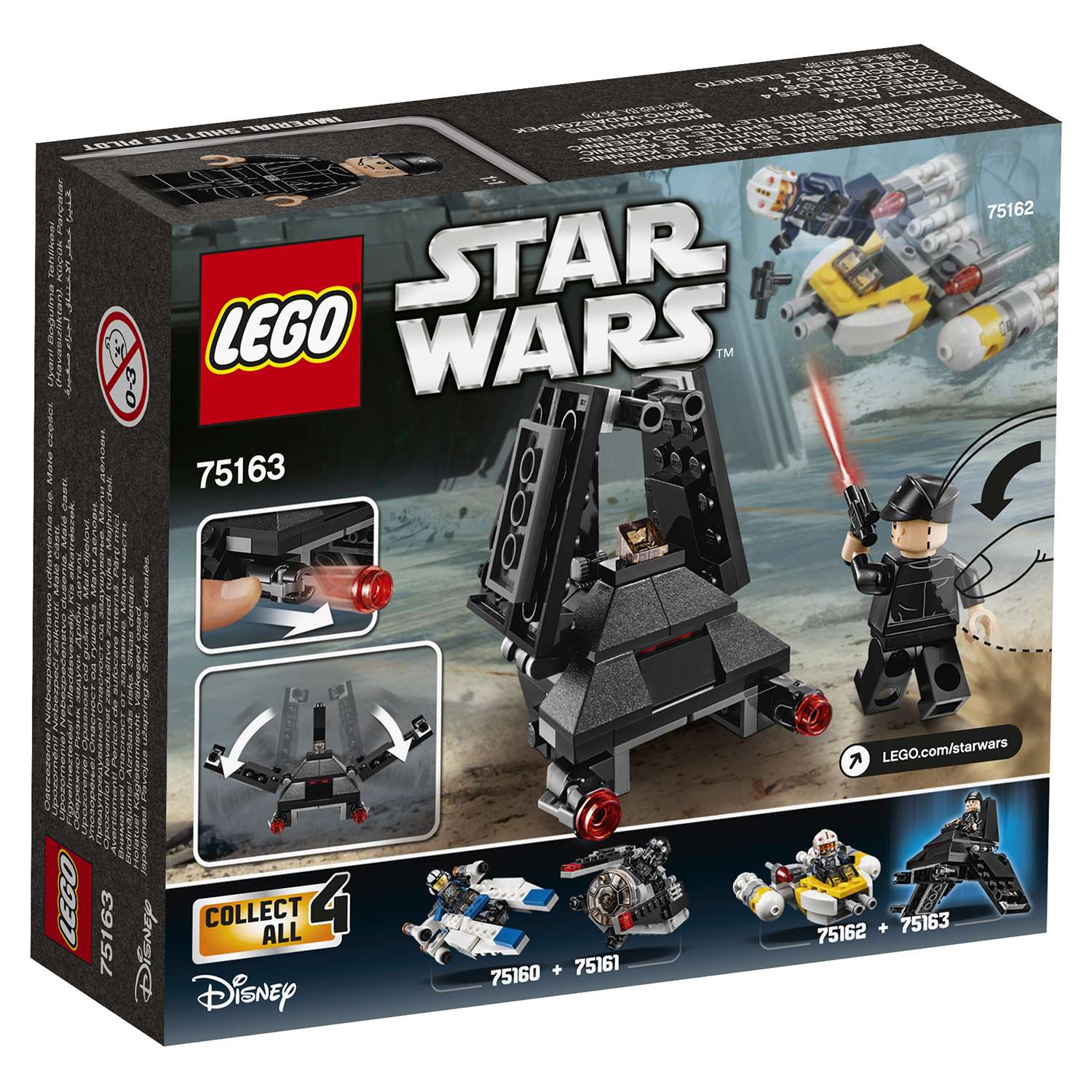 Конструктор LEGO Star Wars TM Микроистребитель «Имперский шаттл Кренника»™ (75163) - фото 3