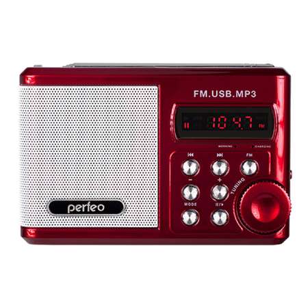 Радиоприемник Perfeo Sound Ranger УКВ+FM MP3 USB TF USB-audio BL-5C 1000mAh красный SV922RED