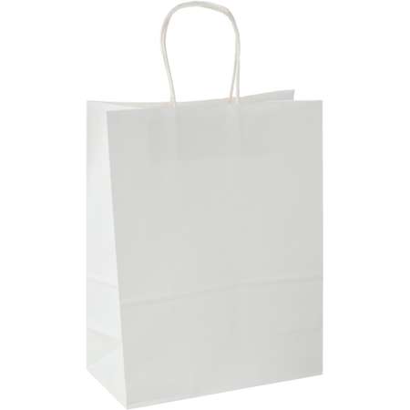 Пакет подарочный Комус крафт белый 26x33x12см 120г white 3 штуки