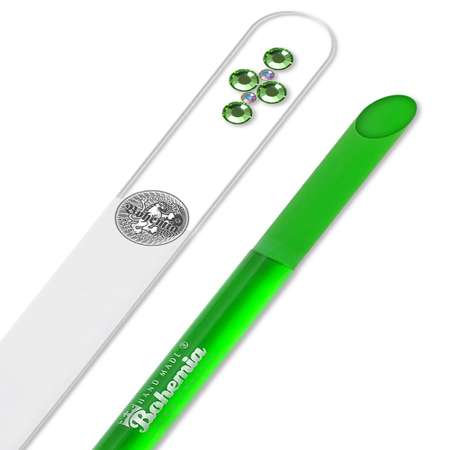 Набор маникюрный BOHEMIA Czech Glass Nail Files пилка для ногтей и палочка для кутикулы зеленый