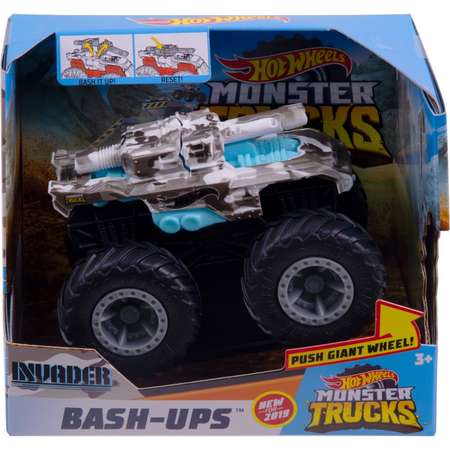 Машина Hot Wheels Monster Trucks Бэш Апс Инвайдер GDR86