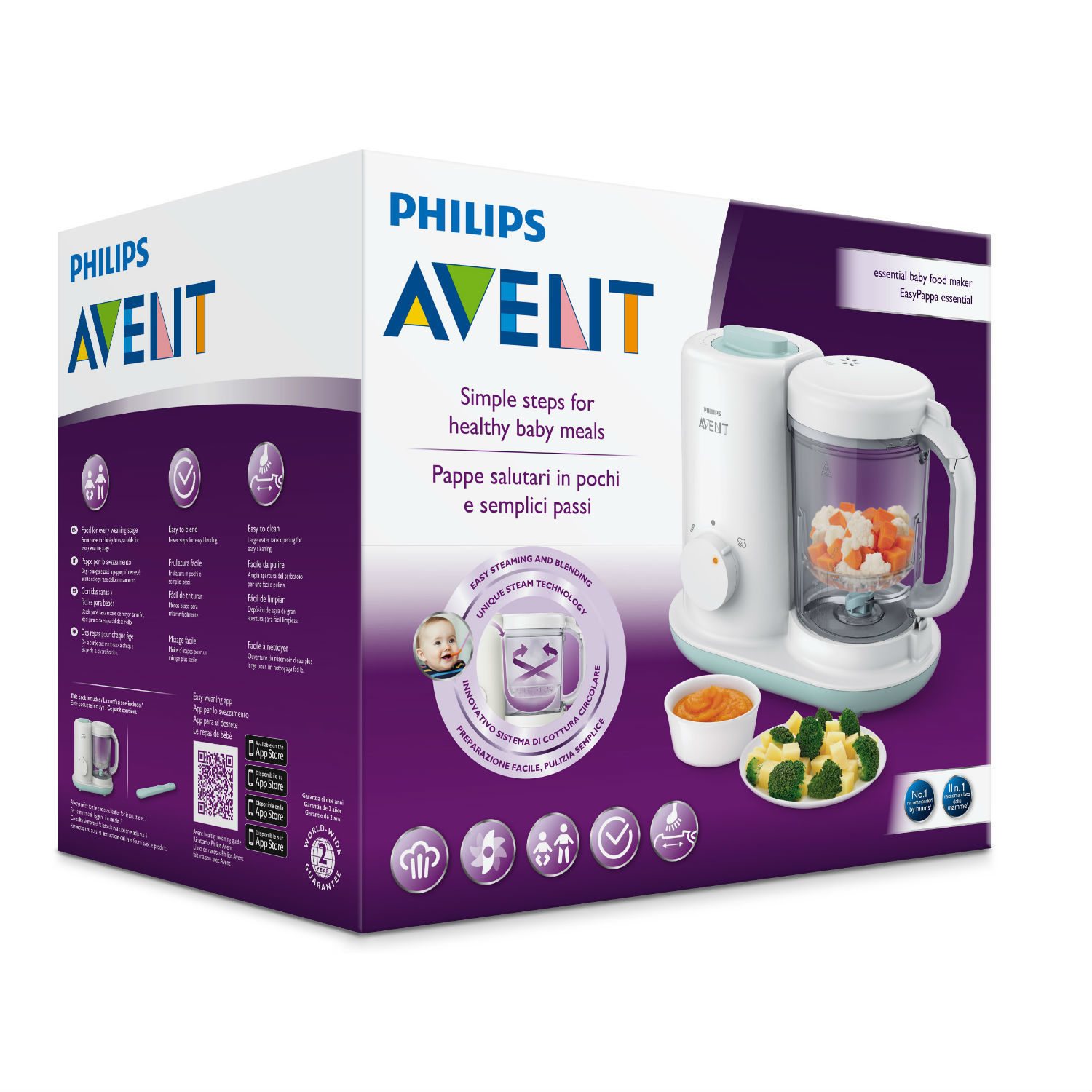 Пароварка-блендер Philips Avent Essential SCF862/02 - фото 5