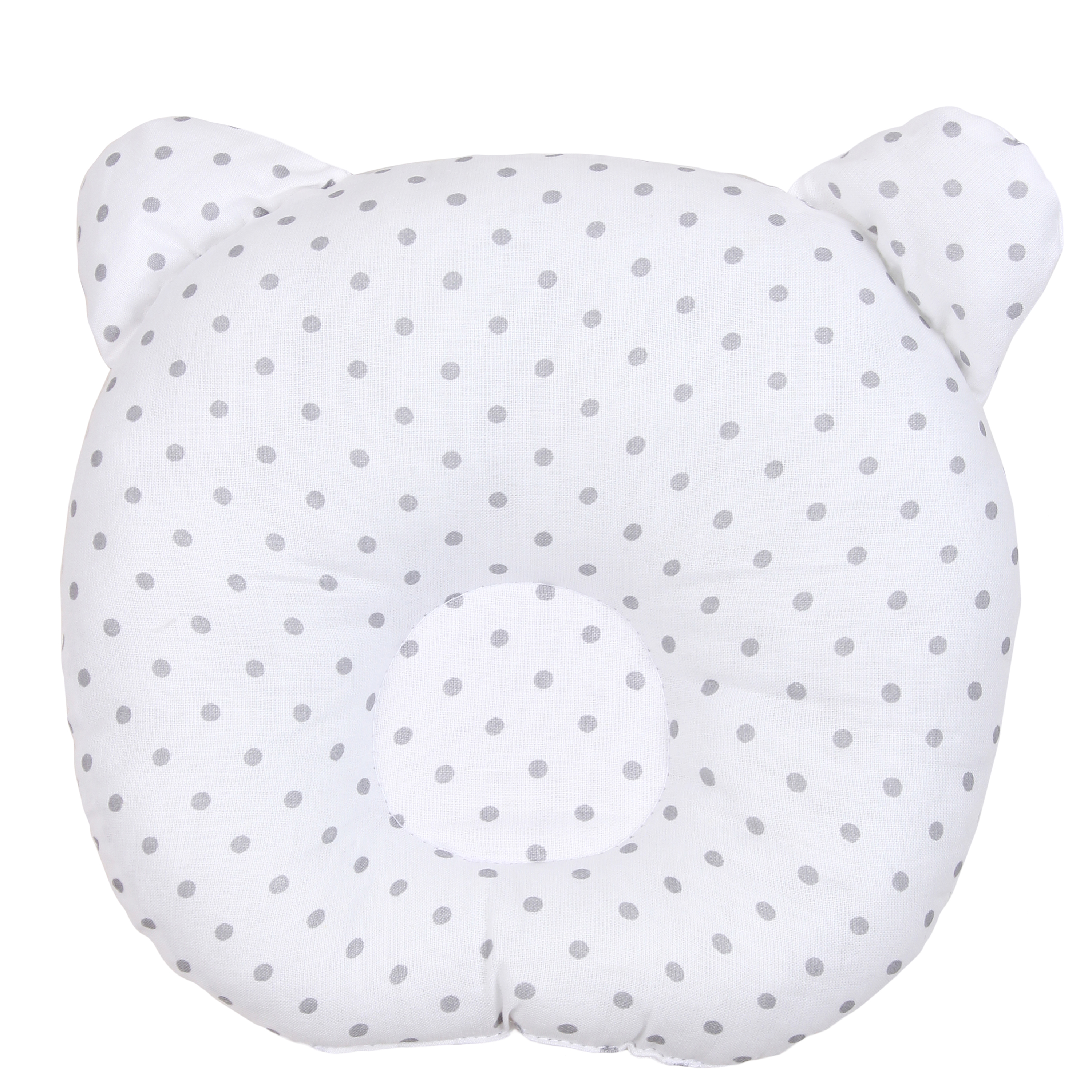 Подушка Amarobaby First Pillow Горошек Серый - фото 1