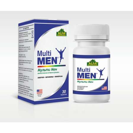 БАД Alfa Vitamins Мультивитамины для Мужчин Мульти Мен 30 таблеток США