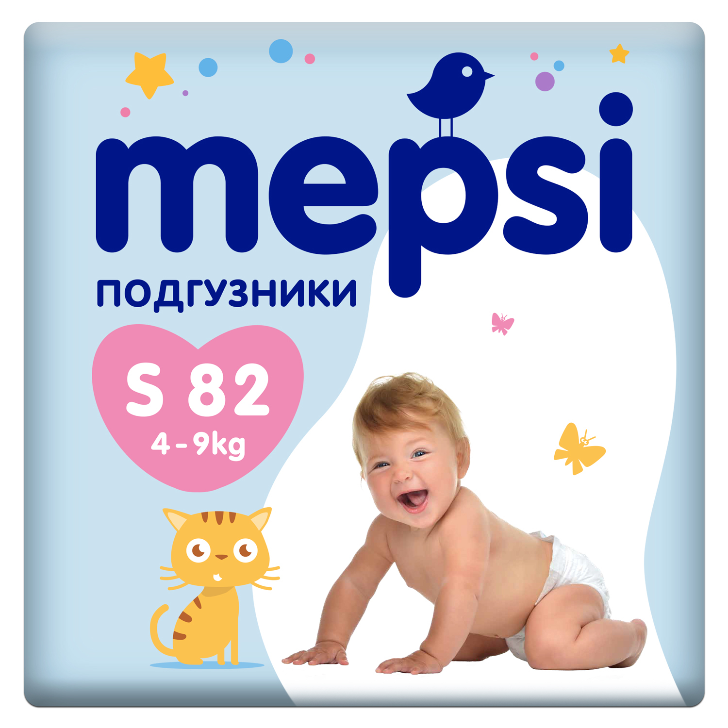 Подгузники Mepsi 82 шт. S - фото 1