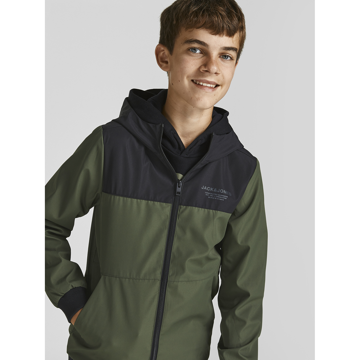 Куртка JACK AND JONES JUNIOR 12182304/Forest Night - фото 2