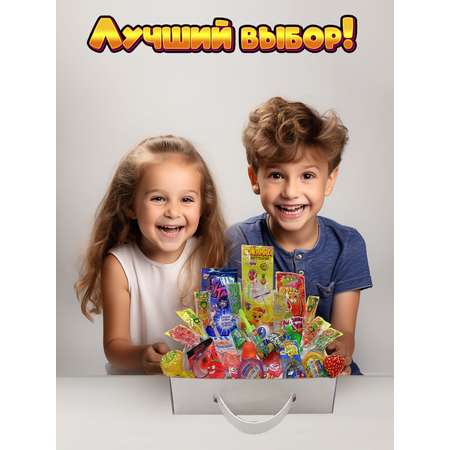 Сладкий бокс Fun Candy Lab набор вкусняшек и сладостей для детей 25 штук