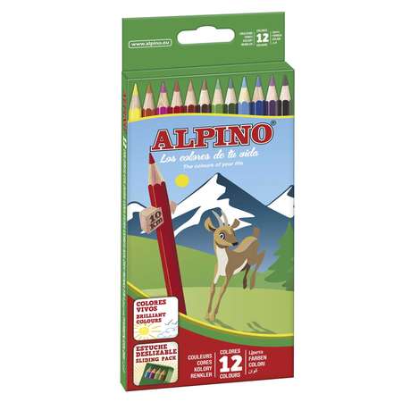 Карандаши ALPINO цветные шестигранные 12 цв.