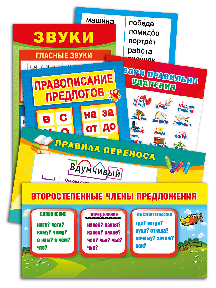 Карточки шпаргалки Мир поздравлений по русскому языку для начальной школы - фото 4