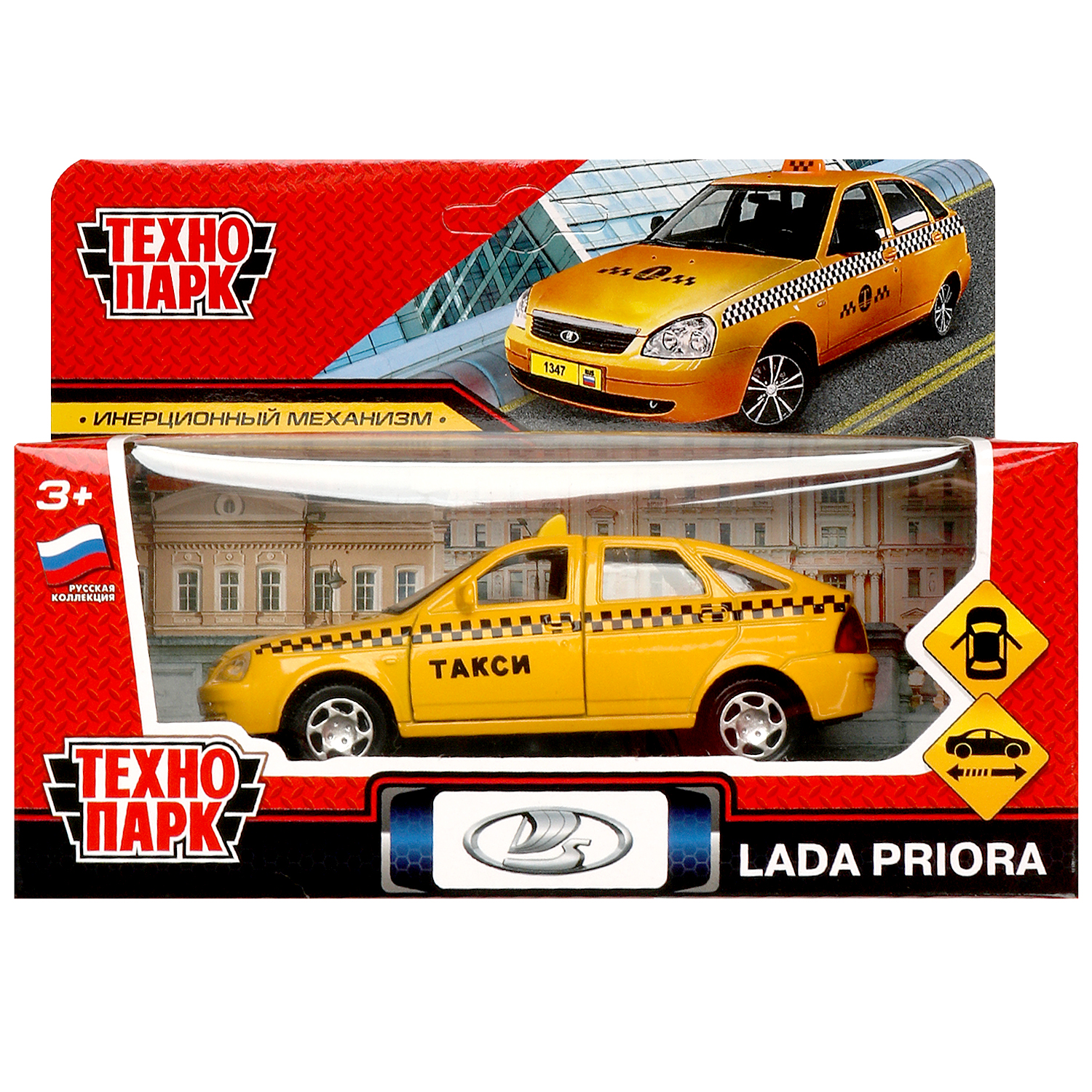 Машина Технопарк Lada priora 369122 купить по цене 769 ₽ в  интернет-магазине Детский мир