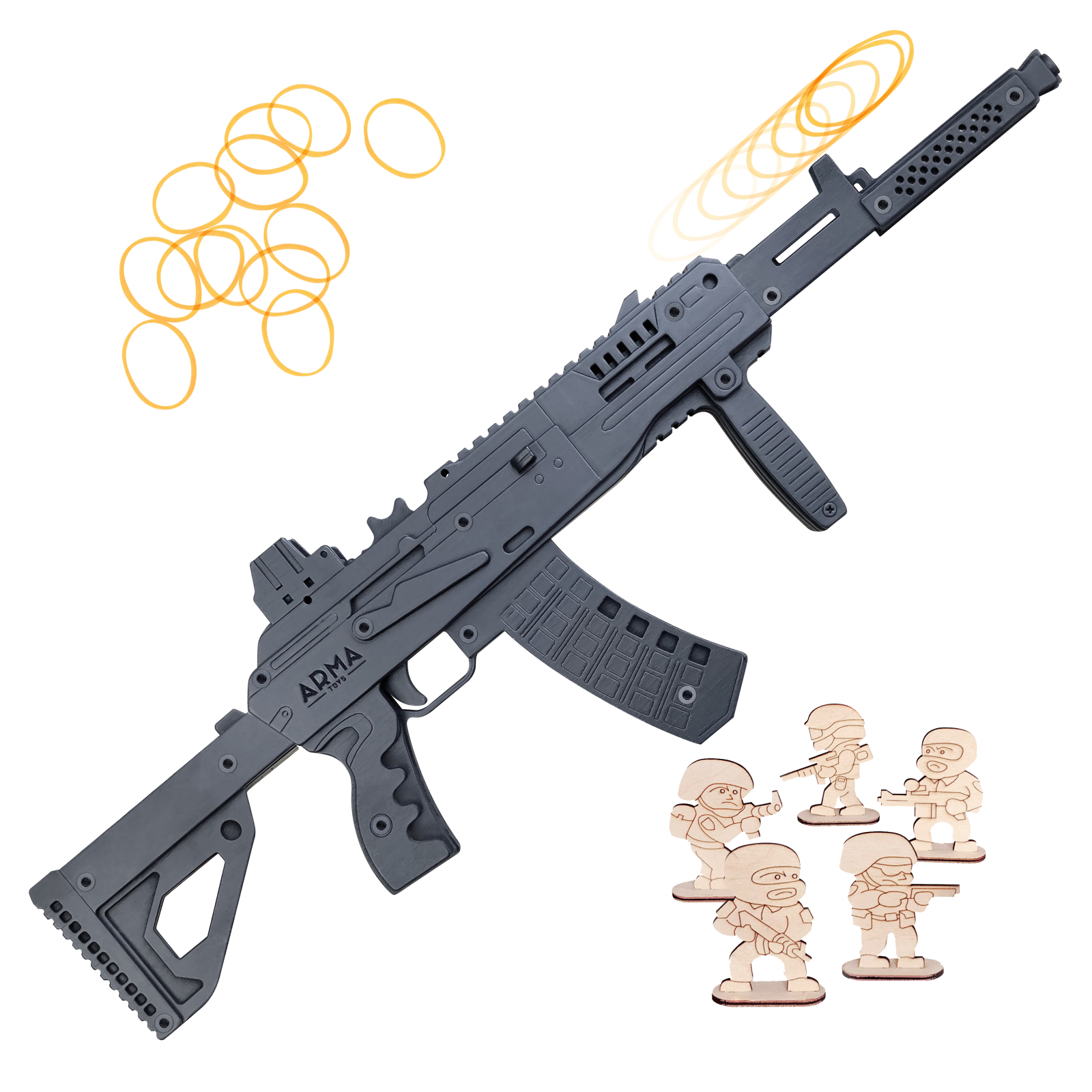 Резинкострел Arma.toys АК-12 деревянный - фото 2