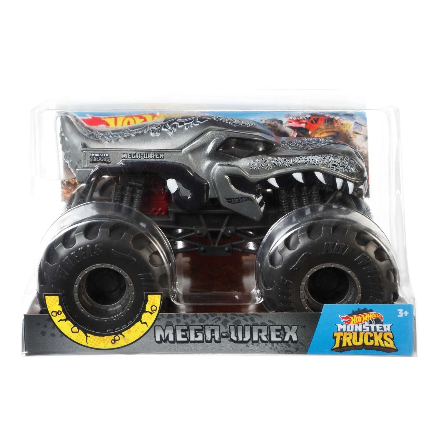 Машинка Hot Wheels Monster Trucks 1:24 Мега Рекс GCX18 FYJ83 - фото 2