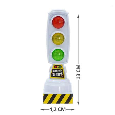 Светофор Sima-Land «Город» работает от батареек световые эффекты цвет белый