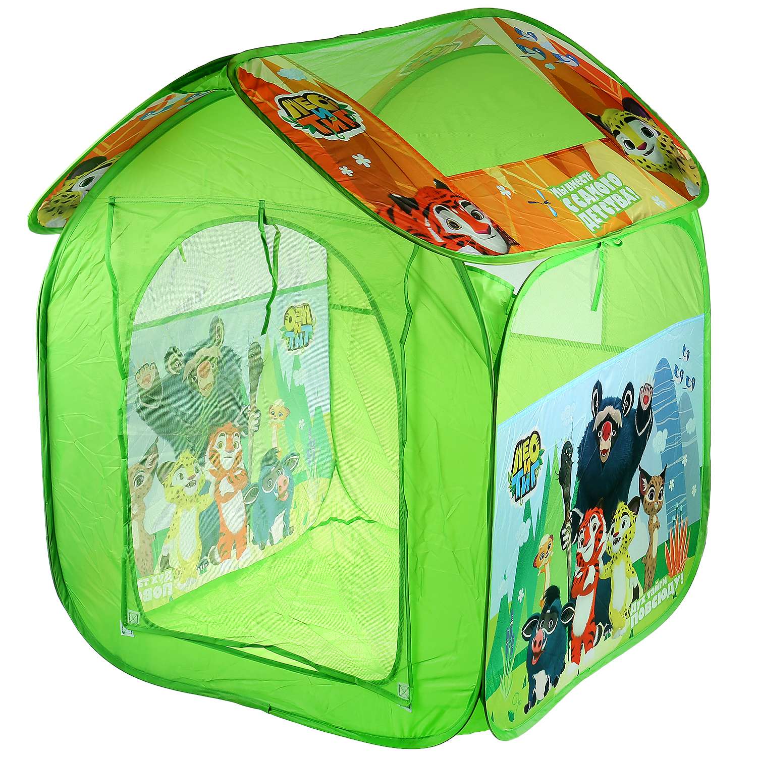 Палатка Играем Вместе Детская игровая Лео и Тиг в сумке 279978 - фото 1