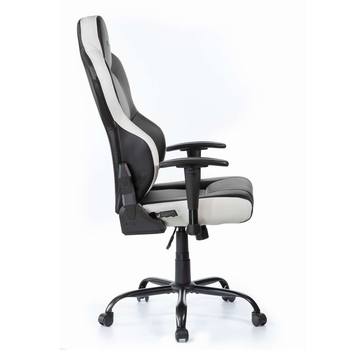 Кресло компьютерное VMMGAME UNIT UPGRADE с регулируемой спинкой кожа Черно - белый - фото 6