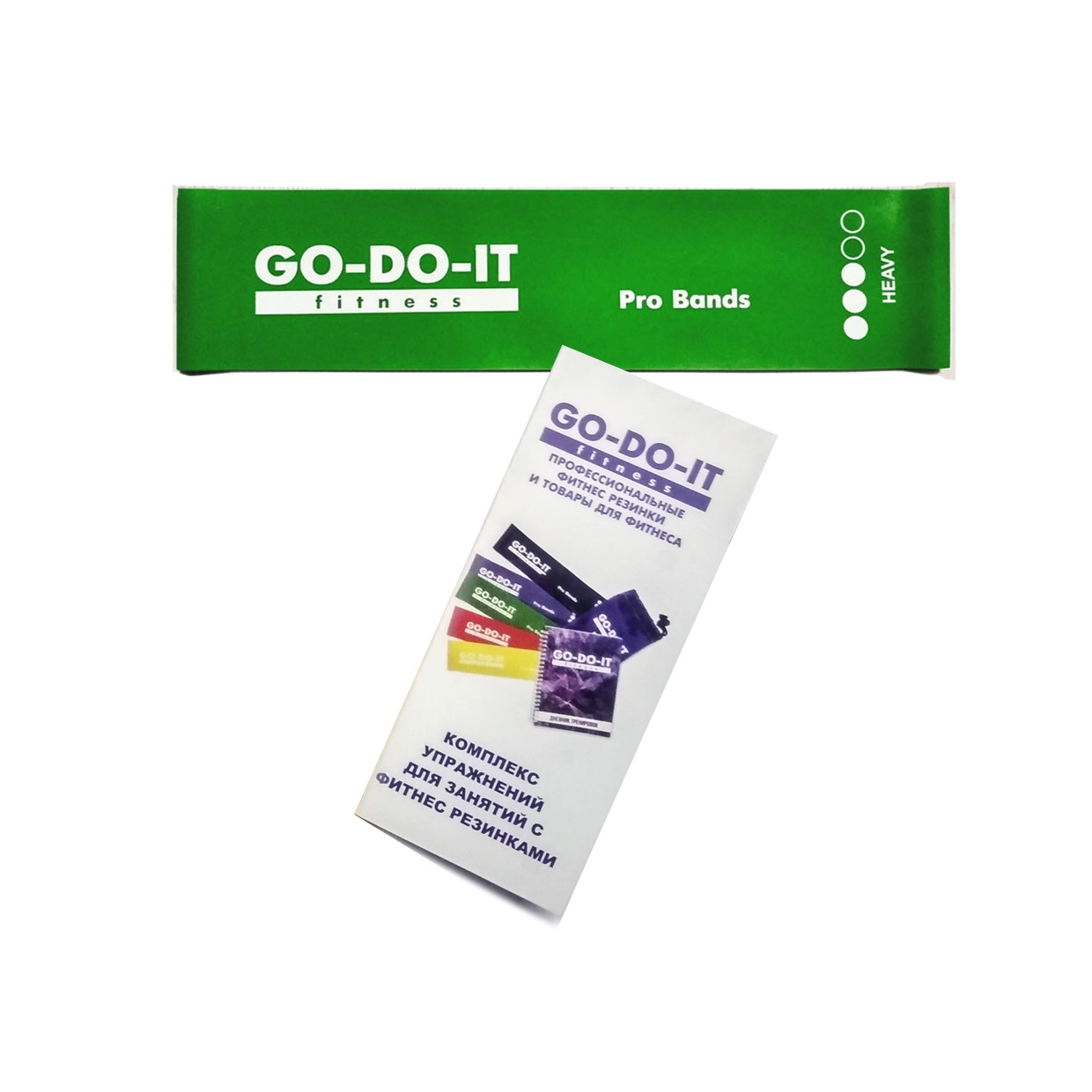 Резинки для фитнеса GO-DO-IT GO-DO-IT Фитнес резинка STANDARD ЗЕЛЕНАЯ 5 см 10кг - фото 1