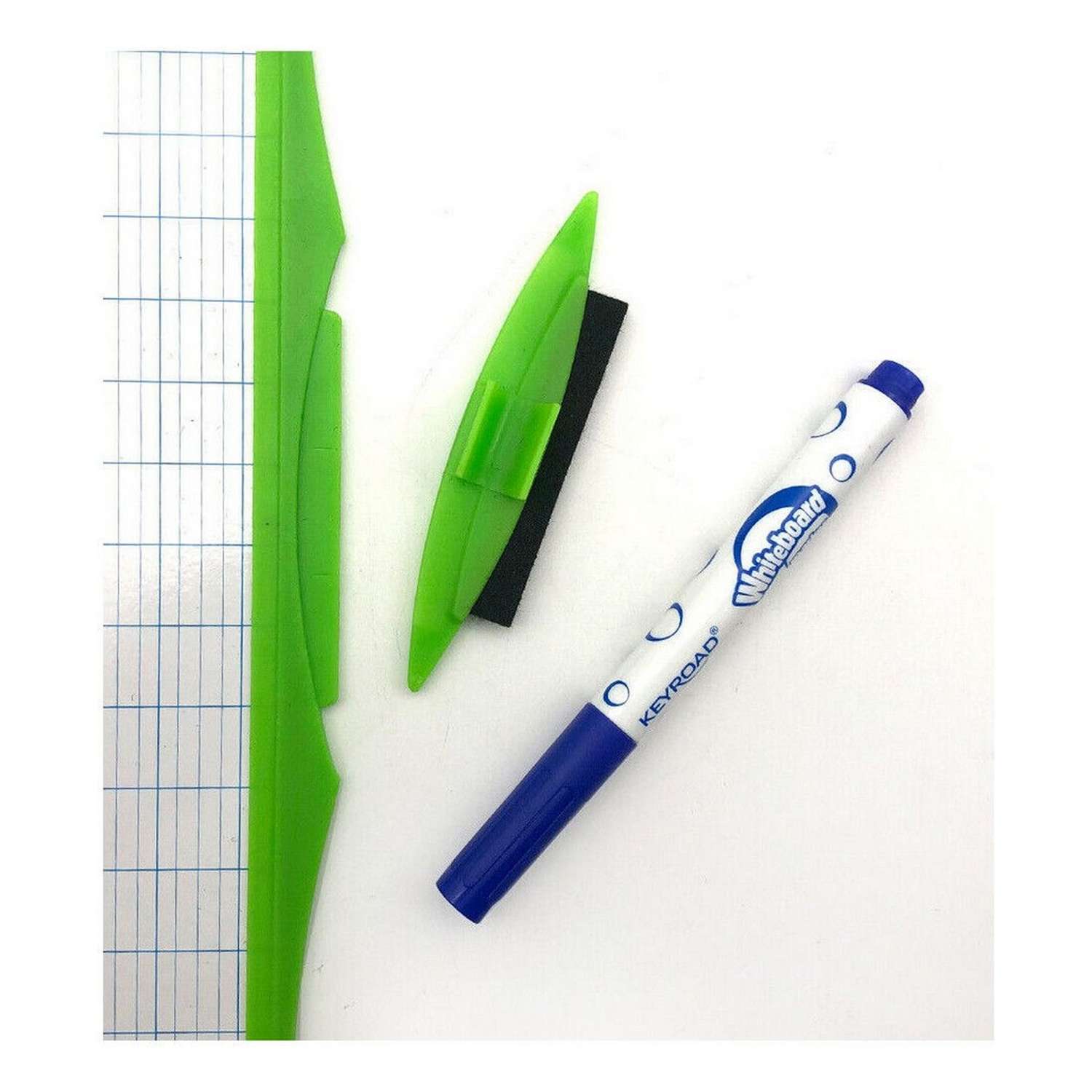 Набор для рисования KEYROAD белая маркерная доска для письма и рисования маркер губка зелёный - фото 6
