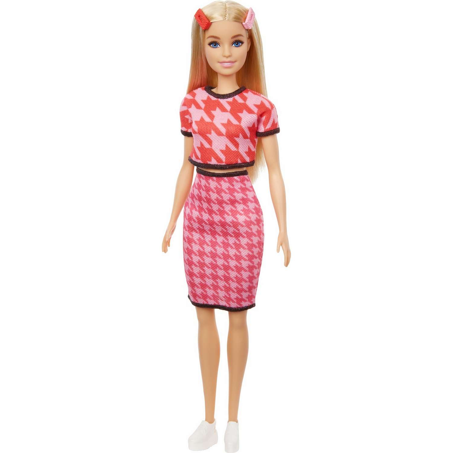 Кукла Barbie Модница в костюме в ломаную клетку GRB59 GRB59 - фото 1