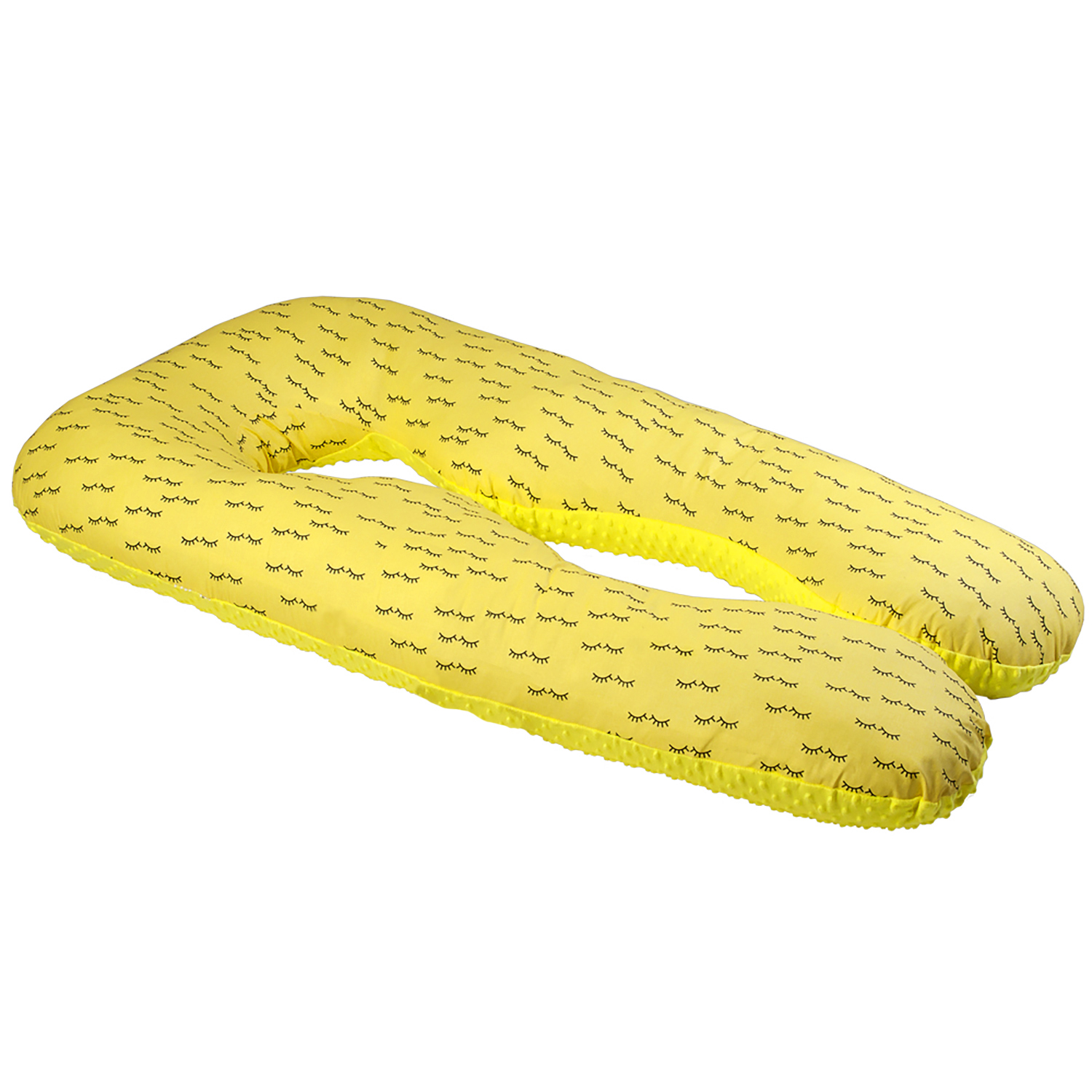 Подушка для беременных AmaroBaby анатомическая 340х72 см Реснички желтая - фото 3