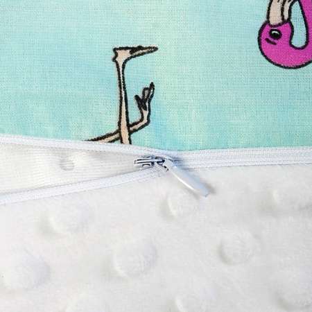 Подушка для беременных AmaroBaby анатомическая 340х72 см Фламинго мята
