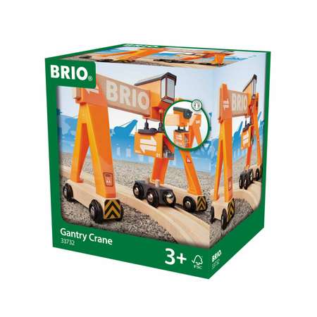 Игровой набор BRIO Портовый кран с магнитной кабиной и вагончиком с грузом
