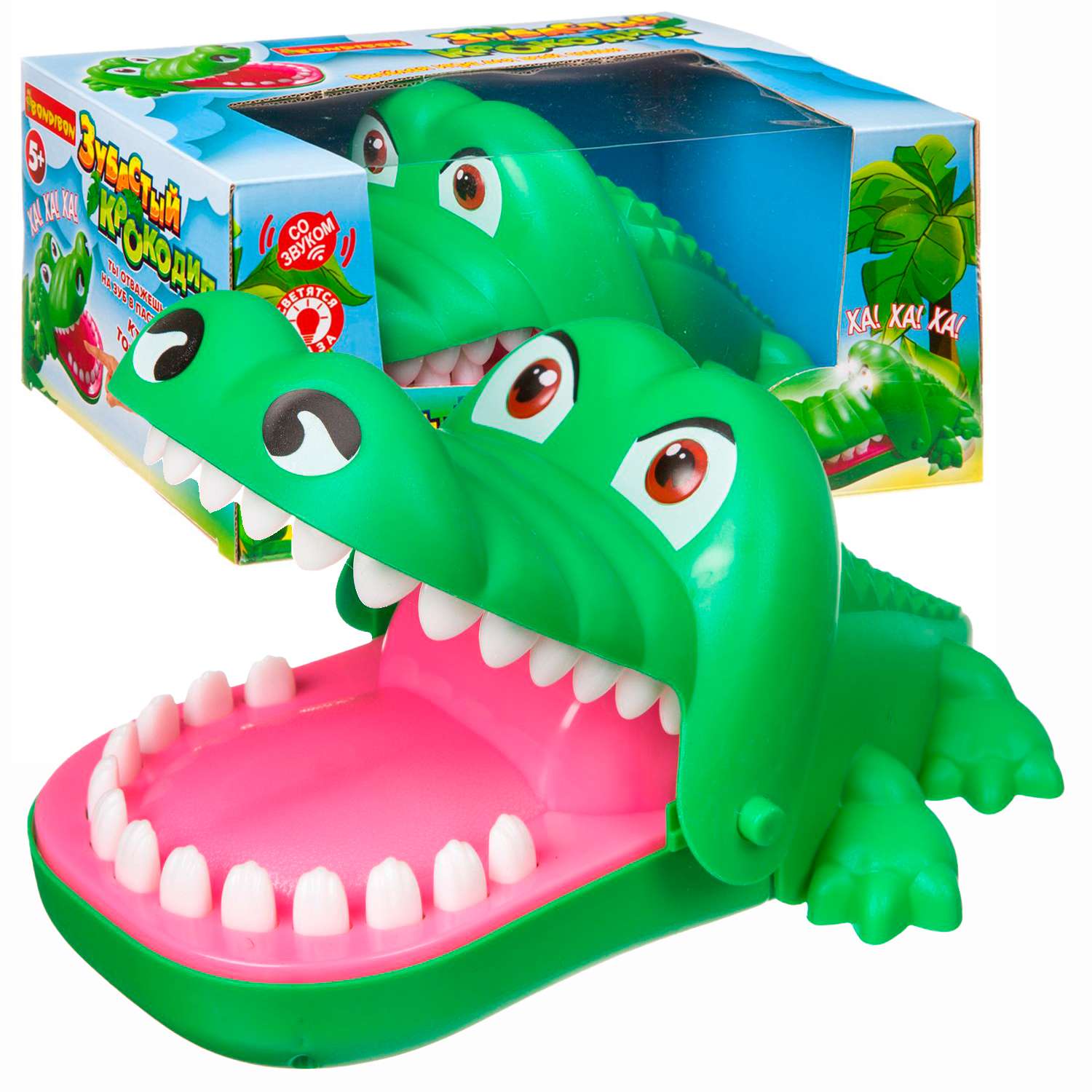 Настольная игра BONDIBON зубастый Крокодил со свето-звуковыми эффектами - фото 1
