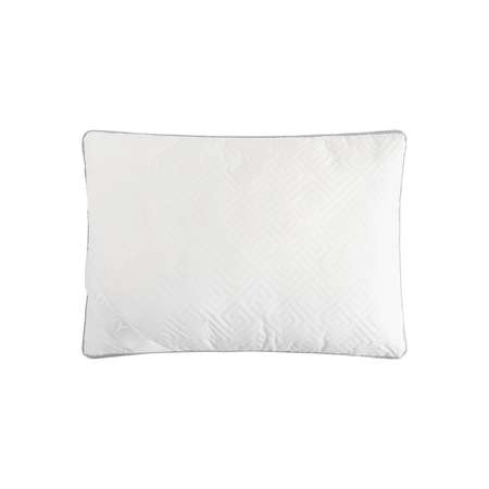 Подушка для сна LUCKY 48x70 см искусственный Лебяжий пух белый/серый R000009