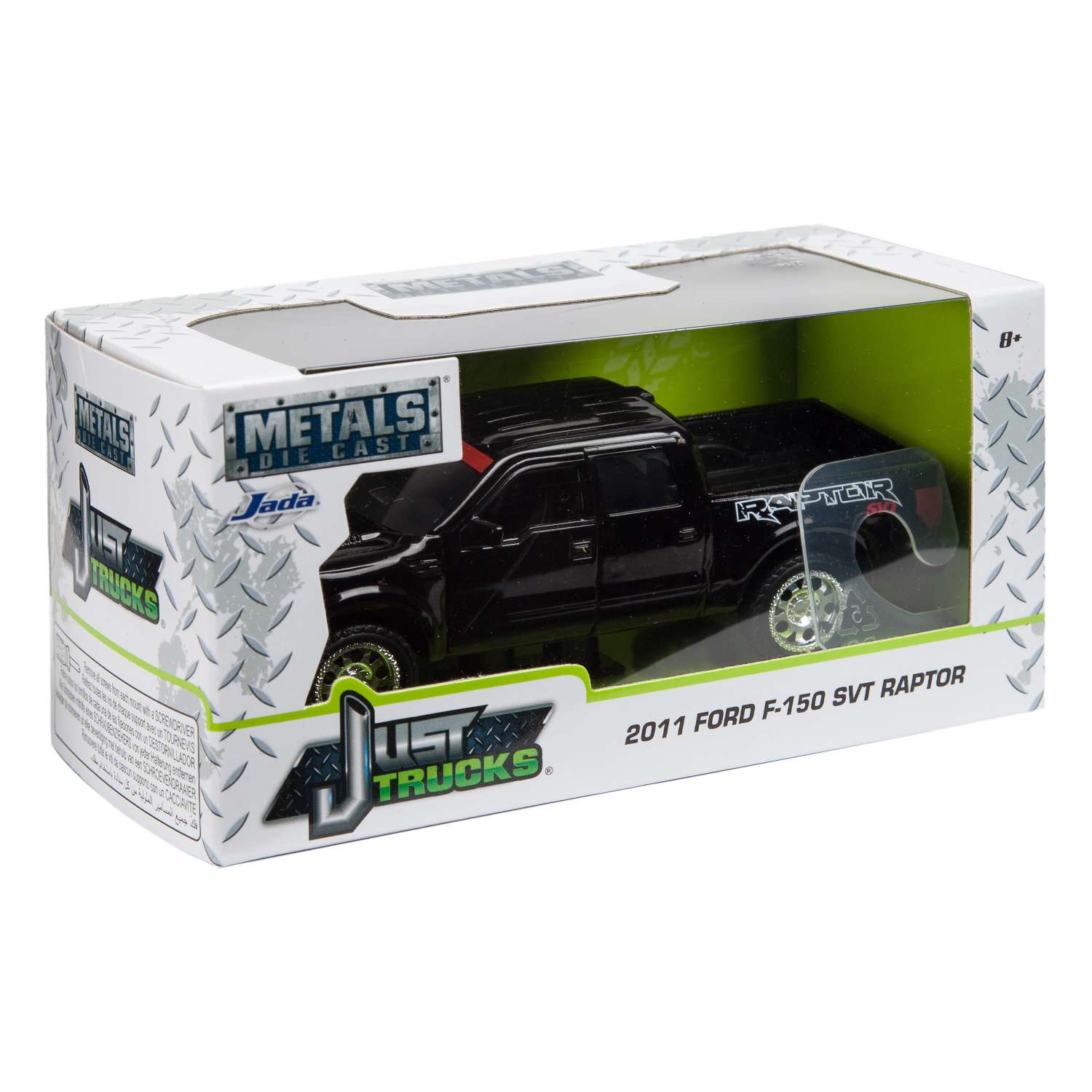 Машинка Jada 1:32 2011 Ford F-150 Svt Raptor-Free Rolling Черная 97012 97012 - фото 2