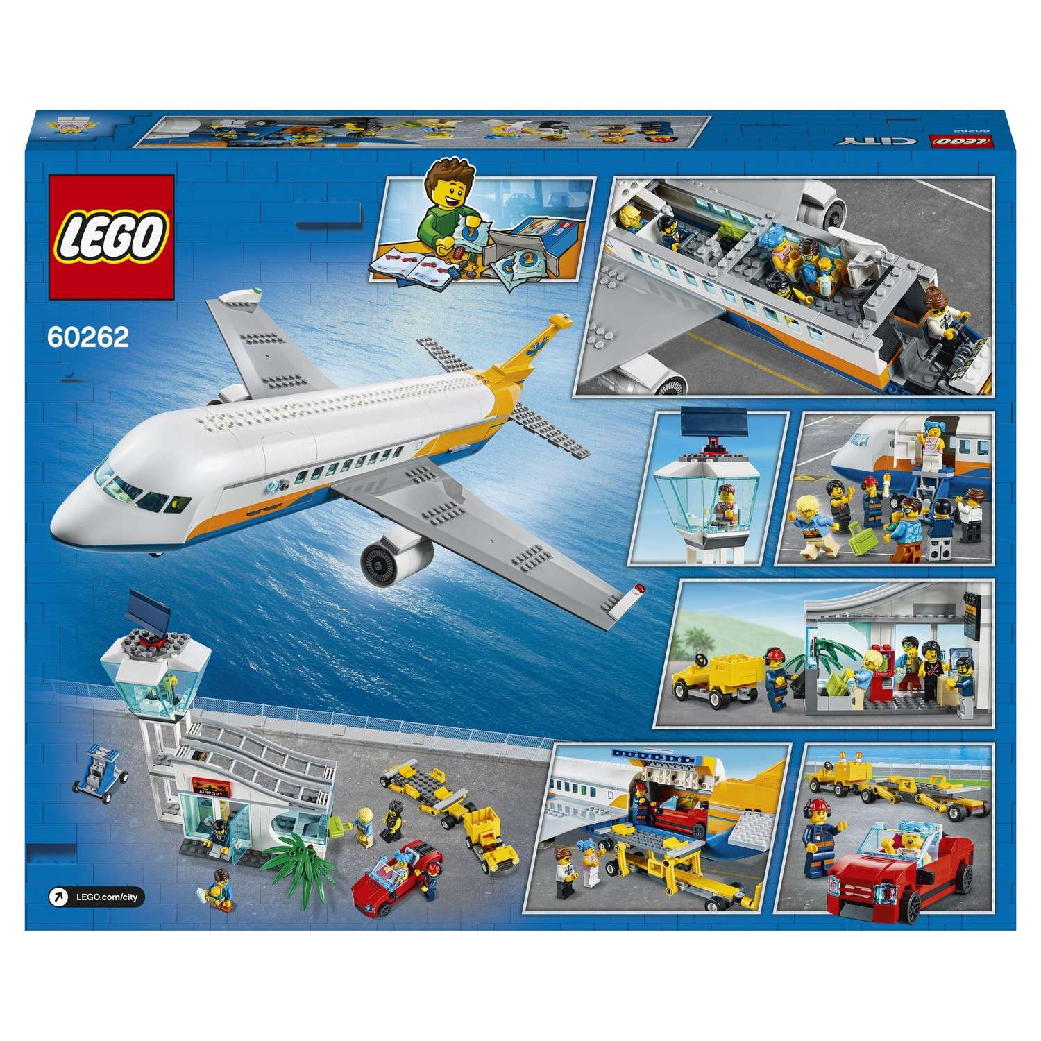 Конструктор LEGO City Пассажирский самолёт 60262 - фото 3