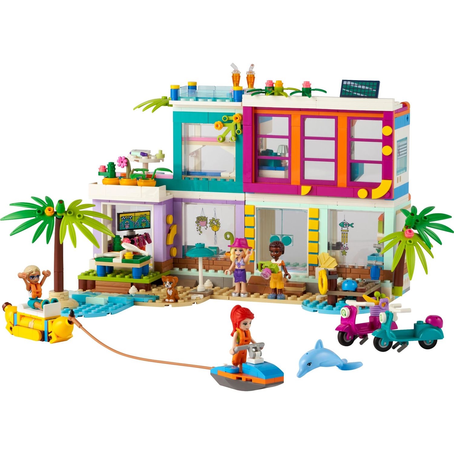 Конструктор LEGO Friends Пляжный дом для отдыха 41709 купить по цене 99 ₽ в  интернет-магазине Детский мир