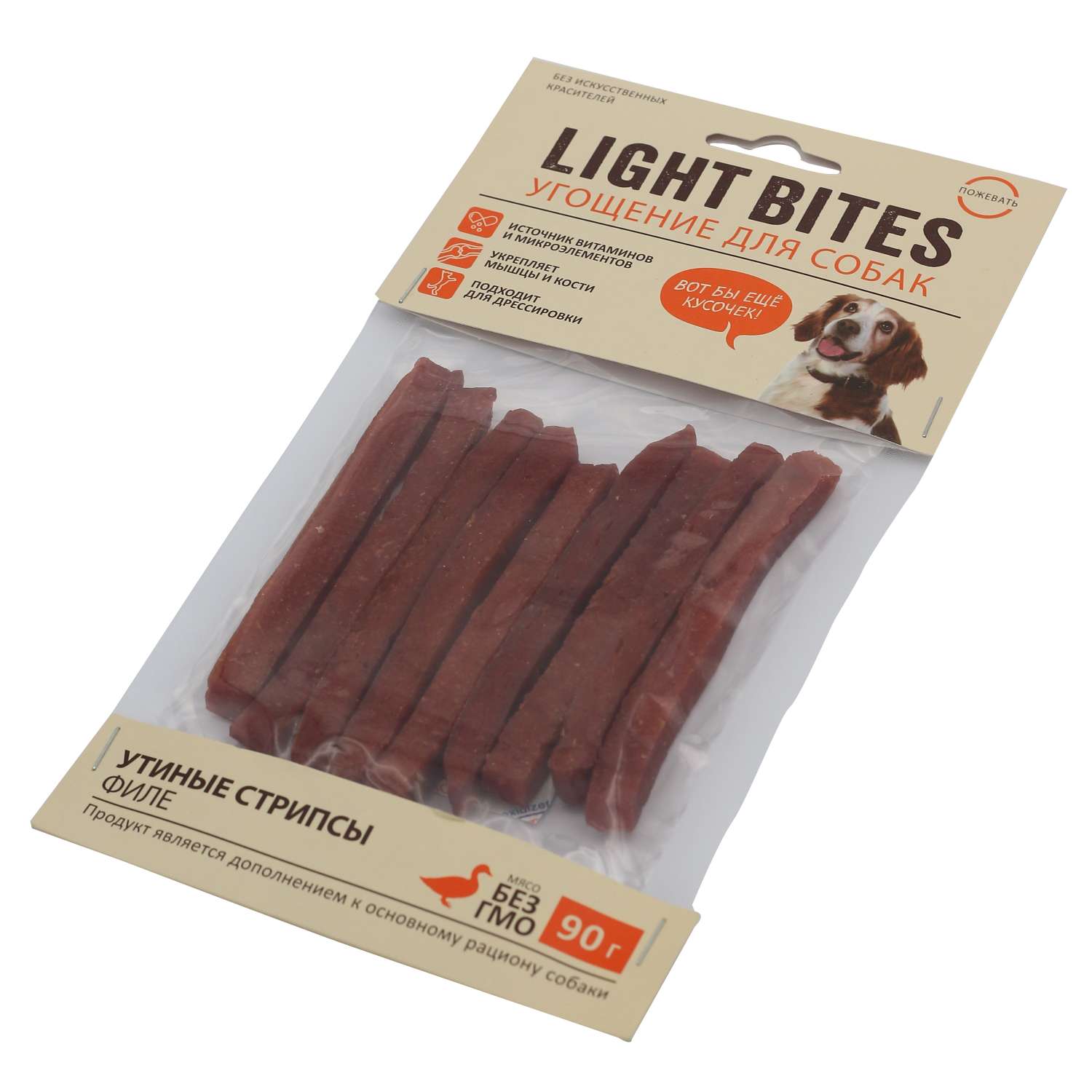 Лакомства для собак Light Bites 90г Утиное филе PM014 LIGHT BITES - фото 2