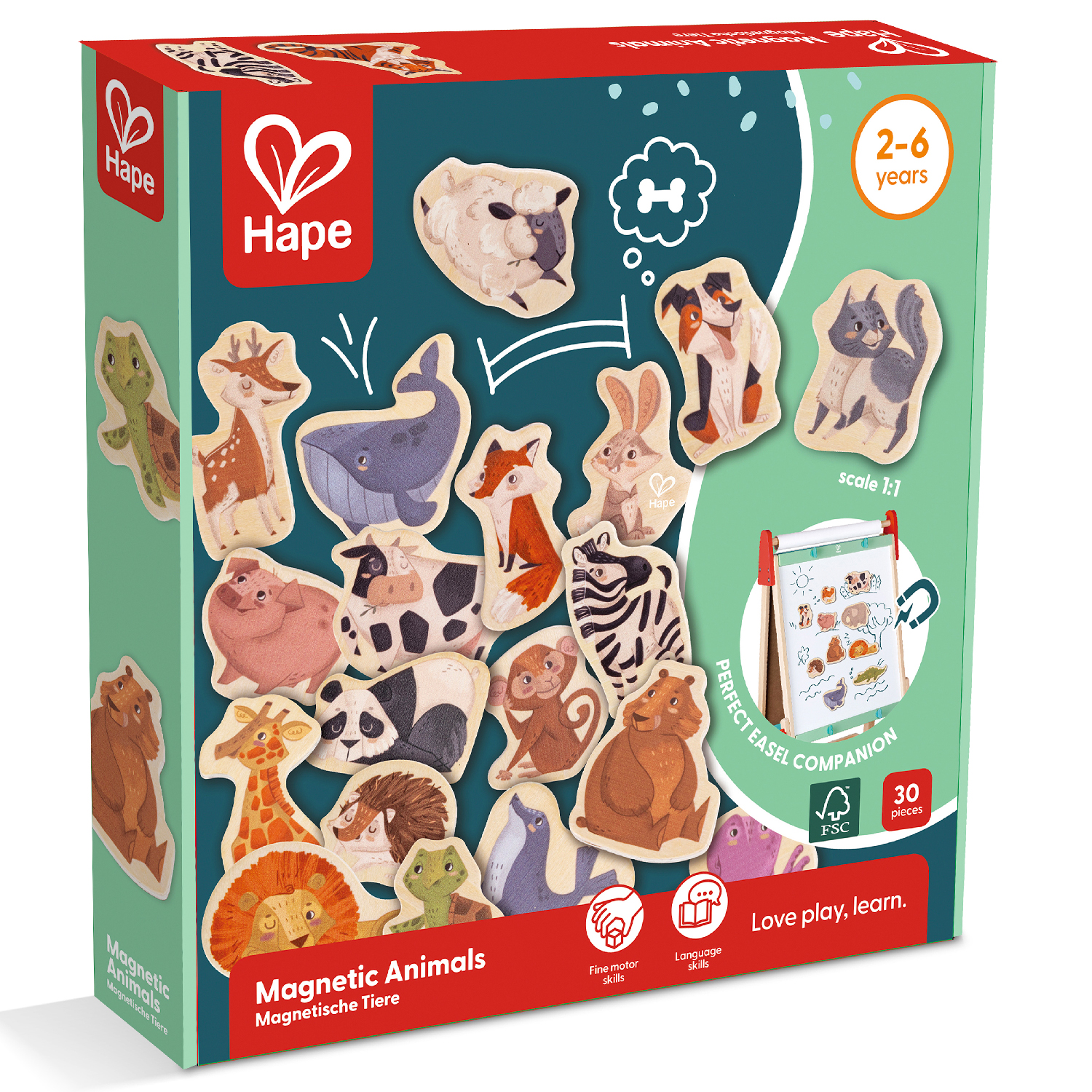 Игровой набор HAPE Магнитные животные 30 элементов серия Зверики - фото 3