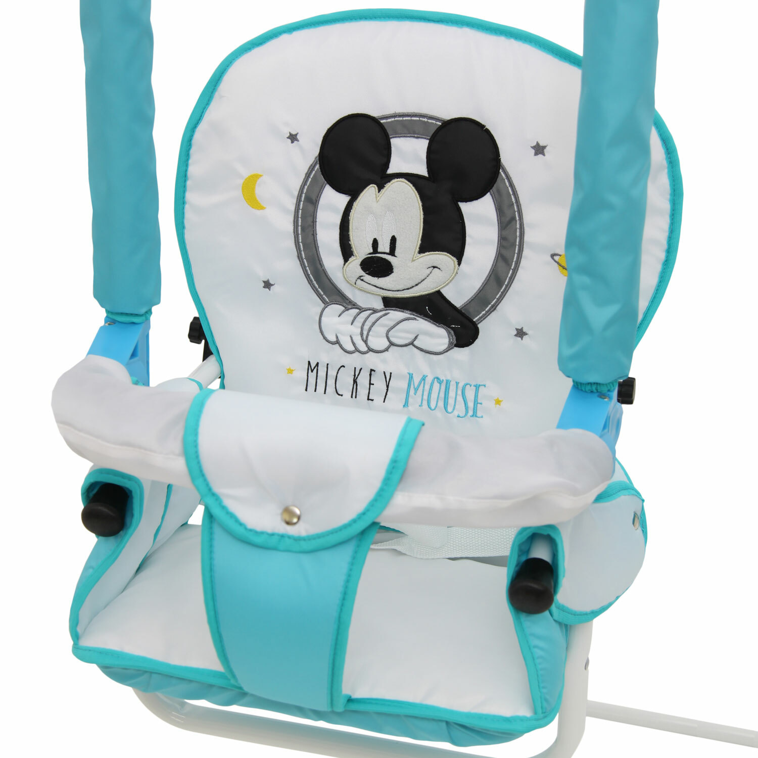 Качели Polini kids Disney baby Микки Маус с вышивкой Синий - фото 8