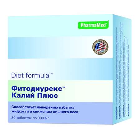 Биологически активная добавка Diet formula Фитодиурекс Калий+ 30таблеток