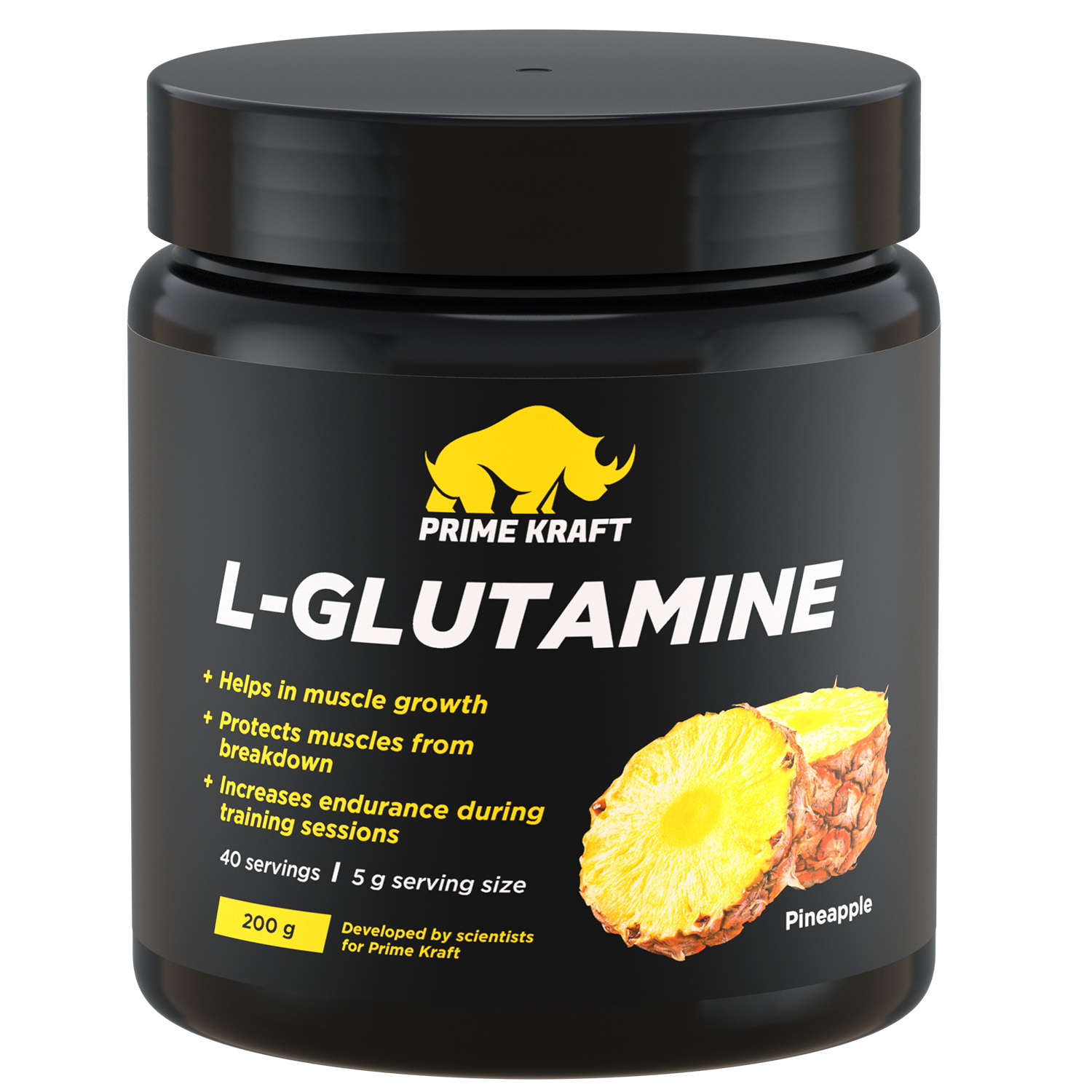 Коктейль Prime Kraft L-Glutamine ананас 200г - фото 1