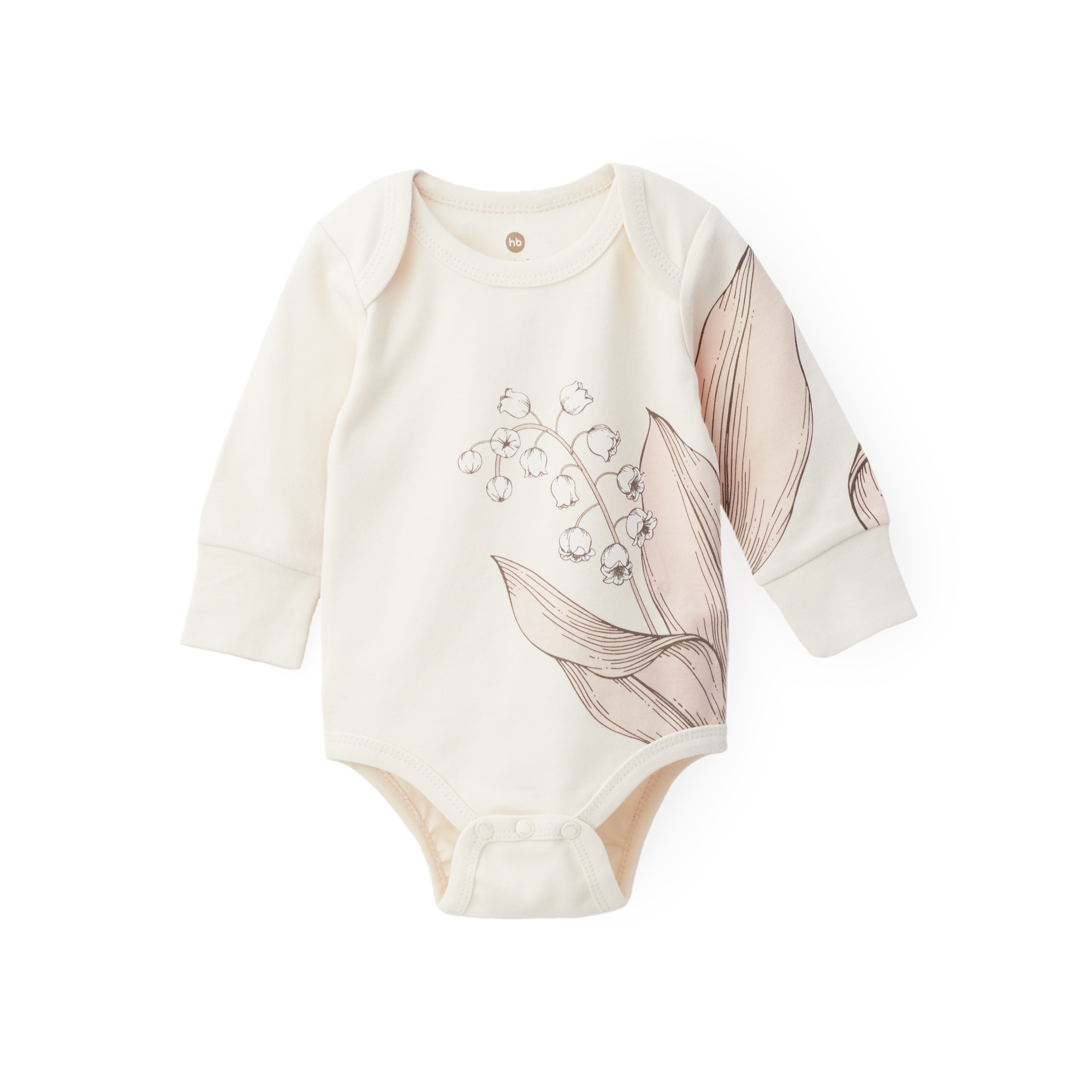 Боди 3 шт HAPPY BABY 90112_beige_pink_milky - фото 11