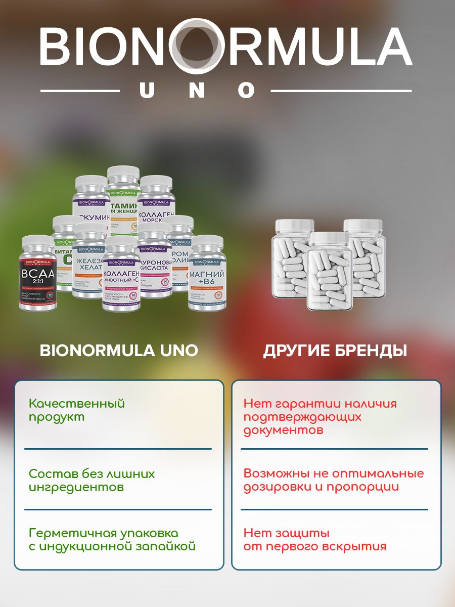 Пиколинат Хрома Bionormula бад для похудения контроля аппетита Chromium Picolinate 90 капсул - фото 3