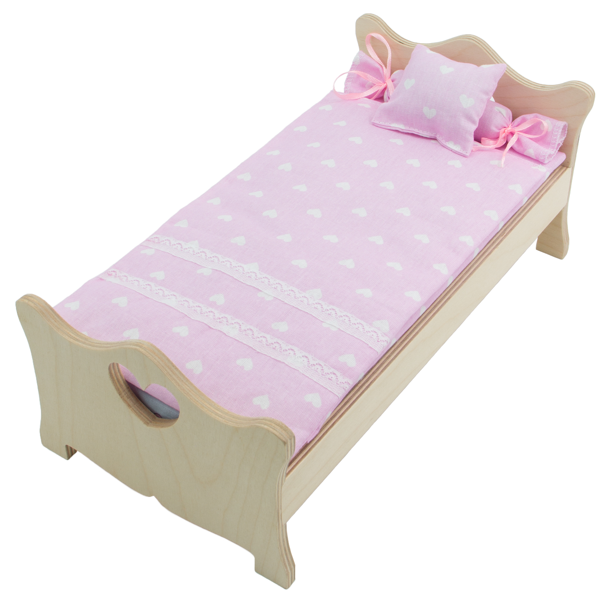 Комплект постельного белья Модница для куклы 29 см бледно-розовый 2002бледно-розовый - фото 6