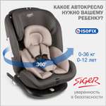 Автомобильное кресло SIGER УУД Siger Престиж Isofix гр.0+/I/II/III мокко