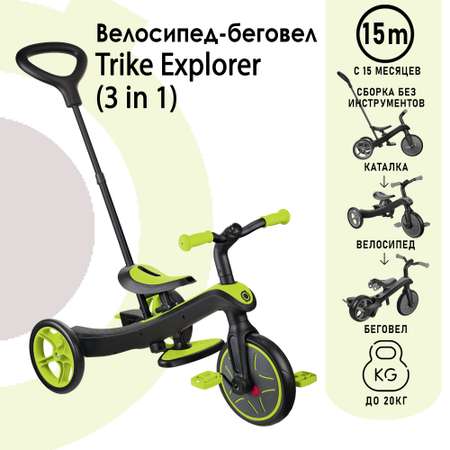 Велосипед Globber 3-х колесный TRIKE EXPLORER 3 in 1