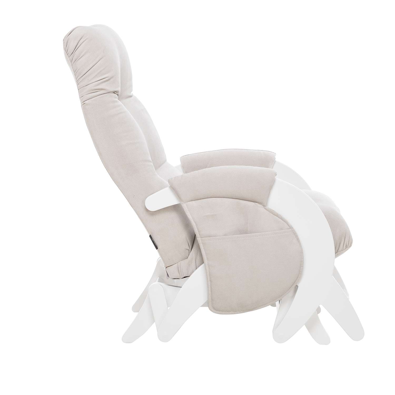 Кресло для кормления Milli Dream с карманами Молочный дуб ткань Verona Light Grey - фото 7