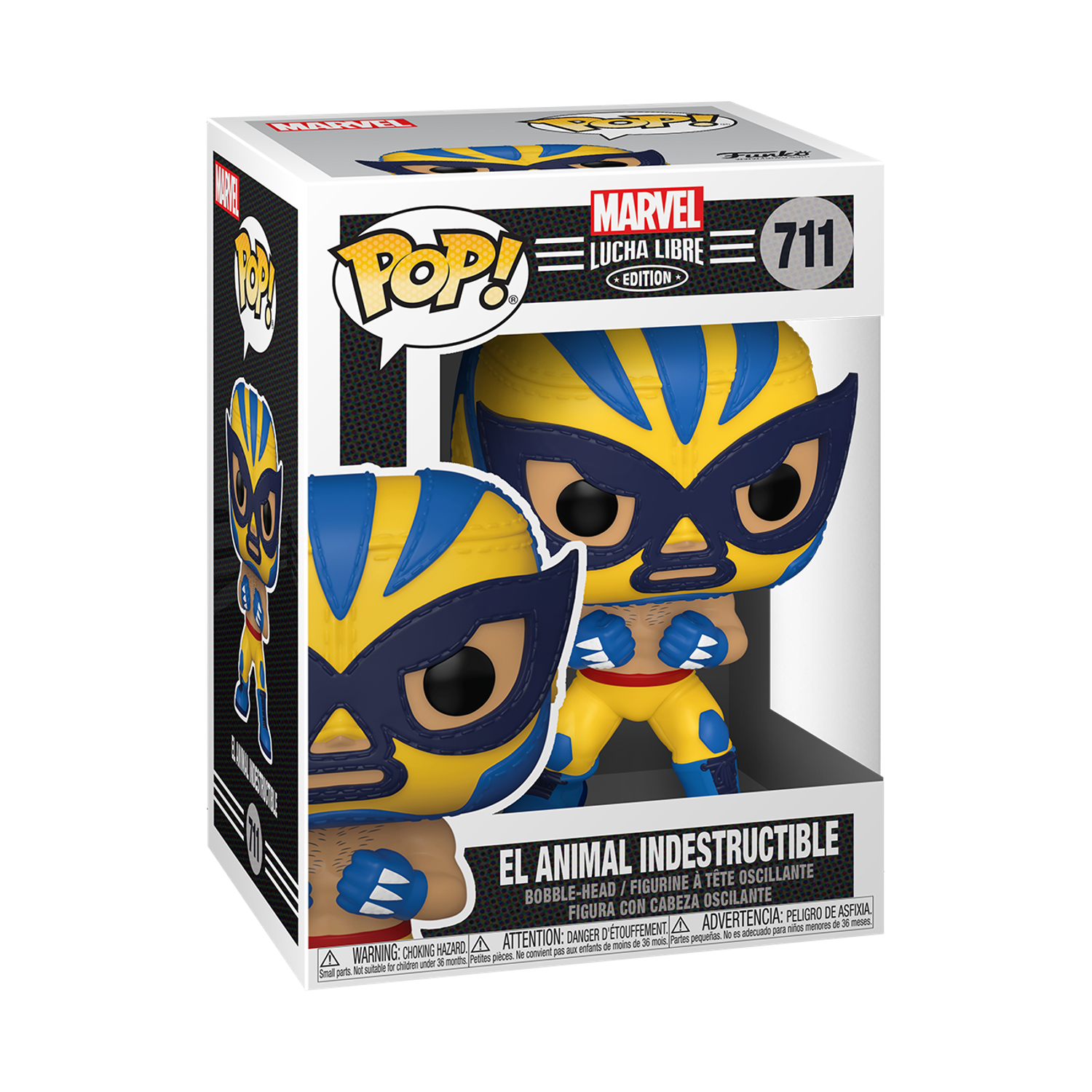 Фигурка Funko POP! Bobble Marvel Россомаха в образе борца-лучадора Luchadores Wolverine - фото 1