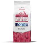 Корм для собак MONGE Dog Monoprotein для всех пород говядина с рисом сухой 12кг
