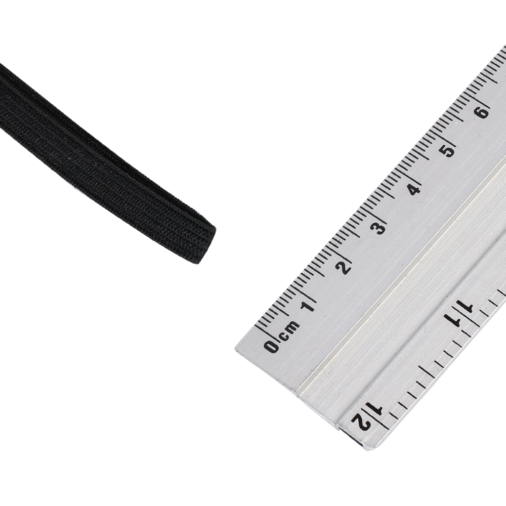 Резинка для шитья и рукоделия TBY бельевая 8 мм белая и черная 10м 2 шт - фото 3