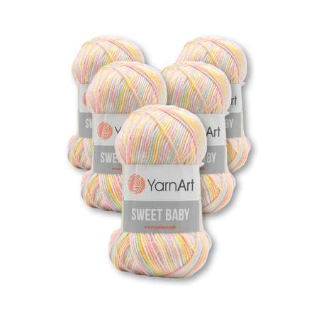 Пряжа для вязания YarnArt Sweet Baby 100 гр 300 м акрил тонкая детская 5 мотков цвет 909