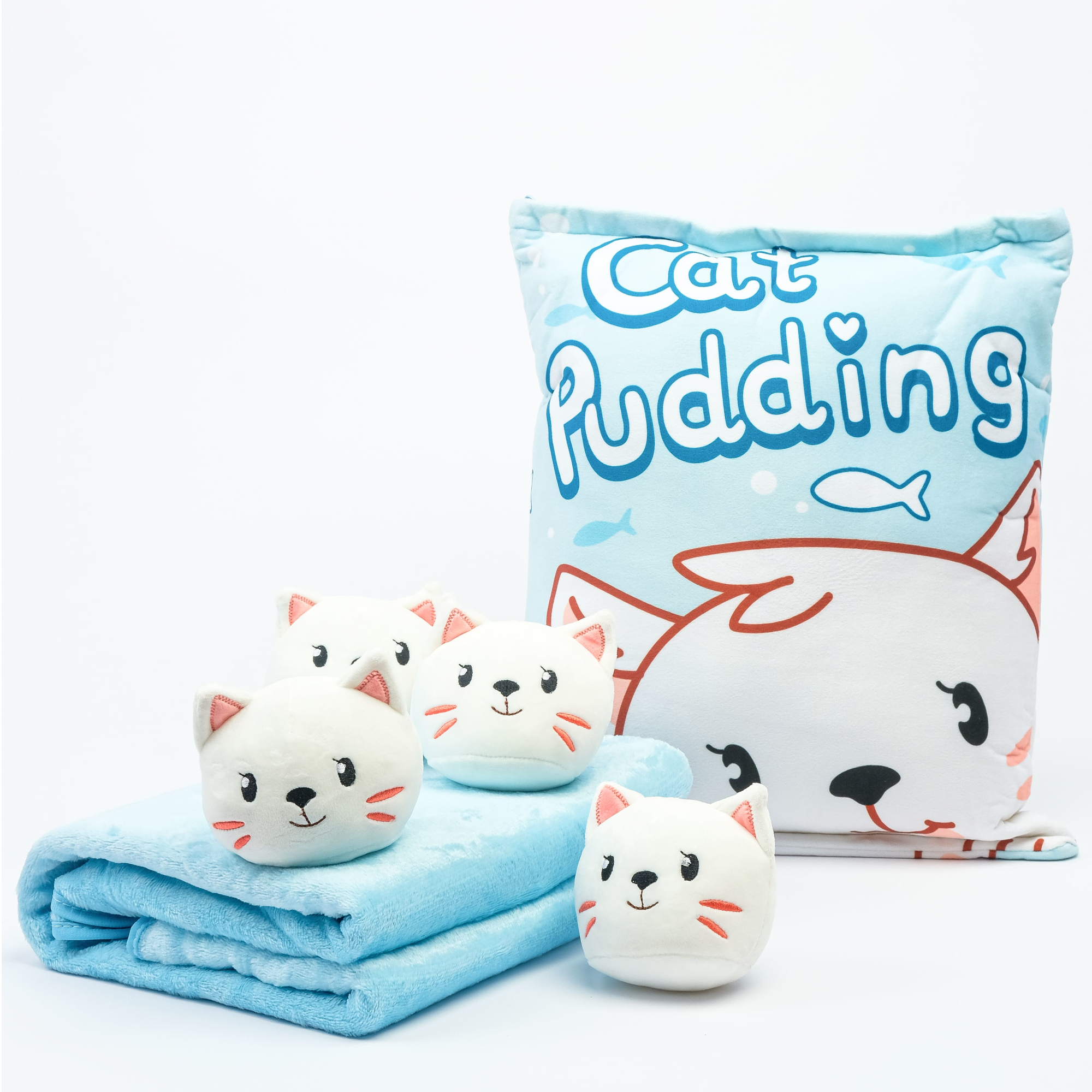 Игрушка-подушка Funfur с пледом Pudding - фото 1